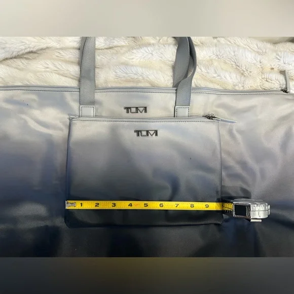 TUMI Gradient Gray and Black Travel Bag - Picture 5 of 15